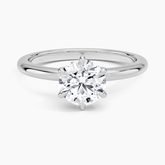 Anel Solitário Solo com Moissanite de 0.50 a 1ct